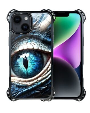 Etui do iPhone 14 Plus IBIZU DropGuard Ultra z MagSafe, Smoki, Oko lodowego smoka