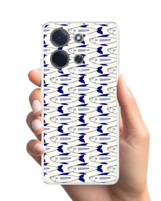 Etui do Xiaomi POCO C85 przeźroczyste, silikonowe Flexi, Summer Patterns, pływające rybki