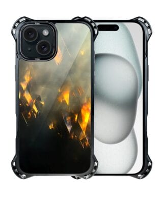 Etui do iPhone 15 Plus IBIZU DropGuard Ultra z MagSafe, Twilight Dreams, Golden Sparks