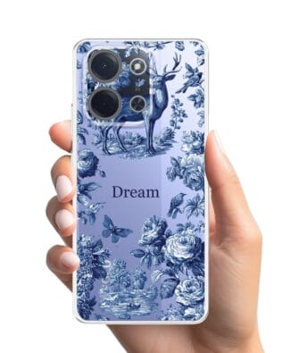 Etui do Xiaomi POCO C85 przeźroczyste, silikonowe Flexi, Mystic, Dream Deer