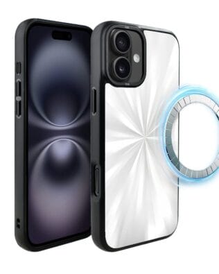 Etui do iPhone 16 IBIZU DropGuard Matt z MagSafe, Ethereal Essence, Perłowy blask