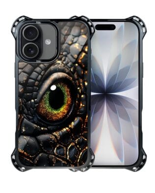Etui do iPhone 17 IBIZU DropGuard Ultra z MagSafe, Smoki, Amber Dragon