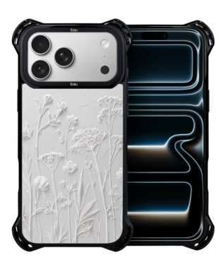 Etui do iPhone 17 Pro IBIZU DropGuard Ultra z MagSafe, Relief Garden, Suszone kwiaty polne