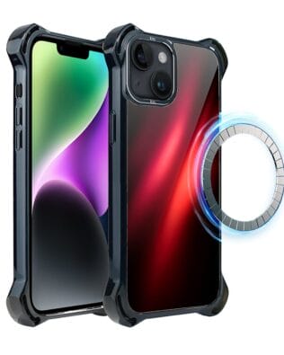 Etui do iPhone 14 Plus IBIZU DropGuard Ultra z MagSafe, Twilight Dreams, Czerwona Nebula