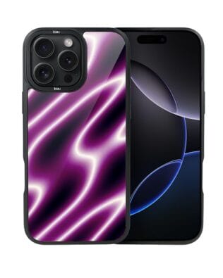 Etui do iPhone 16 Pro Max IBIZU DropGuard Matt z MagSafe, Twilight Dreams, Neonowa fala