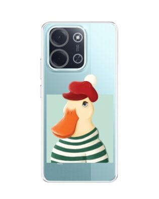 Etui do Xiaomi POCO C85 przeźroczyste, silikonowe Flexi, kaczuszka