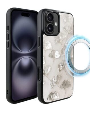 Etui do iPhone 16 Plus IBIZU DropGuard Matt z MagSafe, Ethereal Essence, Biały Onysk