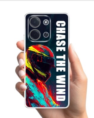 Etui do Xiaomi POCO C85 przeźroczyste, silikonowe Flexi, Bikers, Chase The Wind