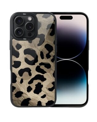 Etui do iPhone 14 Pro IBIZU DropGuard Matt z MagSafe, Zew natury, Dziki Leopard