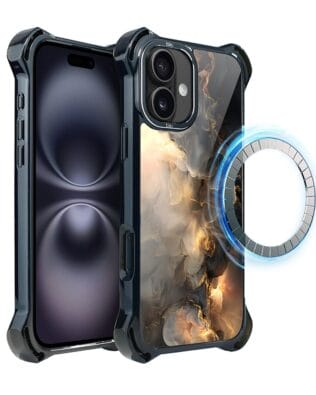 Etui do iPhone 16 Plus IBIZU DropGuard Ultra z MagSafe, Twilight Dreams, Stardust