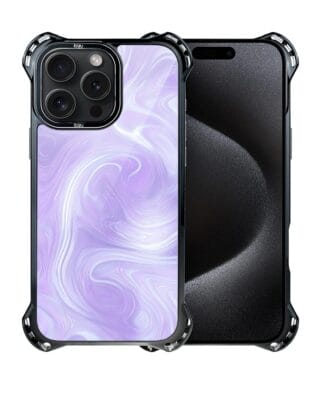 Etui do iPhone 15 Pro IBIZU DropGuard Ultra z MagSafe, Ethereal Essence, Lawendowy wir