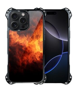 Etui do iPhone 16 Pro IBIZU DropGuard Ultra z MagSafe, Twilight Dreams, Inferno Sky