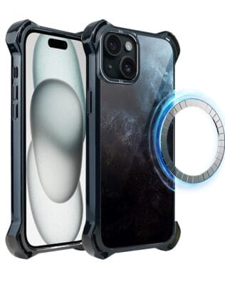 Etui do iPhone 15 Plus IBIZU DropGuard Ultra z MagSafe, Twilight Dreams, Deep Ocean