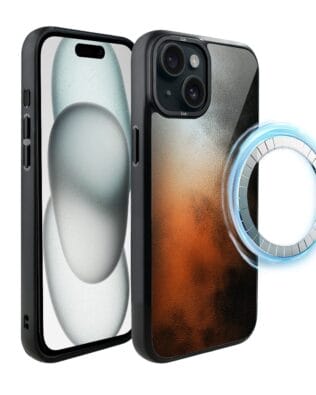 Etui do iPhone 15 Plus IBIZU DropGuard Matt z MagSafe, Twilight Dreams, Ember