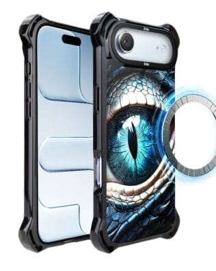 Etui do iPhone Air IBIZU DropGuard Ultra z MagSafe, Smoki, Oko lodowego smoka