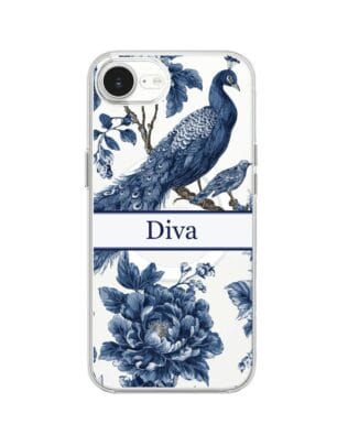 Etui do iPhone 17e z MagSafe przeźroczyste, silikonowe Flexi, Mystic, Diva Peacock