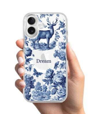Etui do iPhone 17 z MagSafe przeźroczyste, silikonowe Flexi, Mystic, Dream Deer