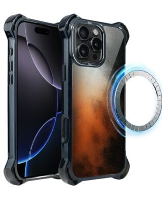 Etui do iPhone 16 Pro IBIZU DropGuard Ultra z MagSafe, Twilight Dreams, Ember