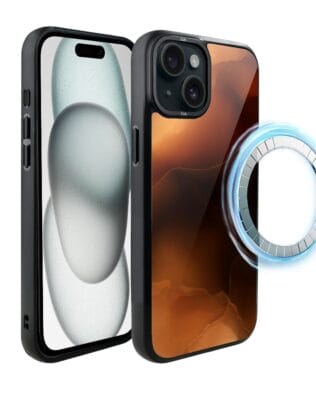 Etui do iPhone 15 IBIZU DropGuard Matt z MagSafe, Twilight Dreams, Mars Sunset