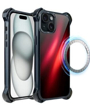 Etui do iPhone 15 Plus IBIZU DropGuard Ultra z MagSafe, Twilight Dreams, Czerwona Nebula