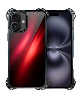 Etui do iPhone 16 IBIZU DropGuard Ultra z MagSafe, Twilight Dreams, Czerwona Nebula