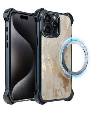Etui do iPhone 15 Pro Max IBIZU DropGuard Ultra z MagSafe, Ethereal Essence, Szampańskie złoto