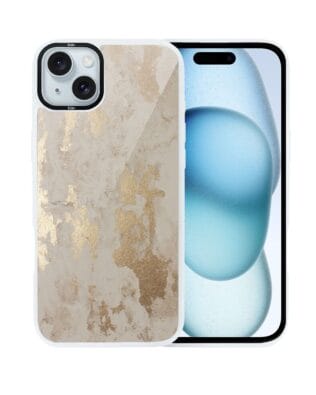 Etui do iPhone 15 Plus IBIZU DropGuard Matt z MagSafe, Ethereal Essence, Szampańskie złoto