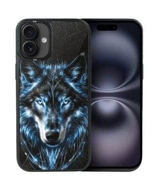 Etui do iPhone 16 Plus IBIZU DropGuard Matt z MagSafe, Wilki, Lodowy Wilk