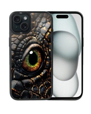 Etui do iPhone 15 IBIZU DropGuard Matt z MagSafe, Smoki, Amber Dragon