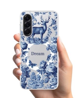 Etui do Samsung Galaxy A57 z MagSafe przeźroczyste, silikonowe Flexi, Mystic, Dream Deer