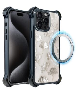 Etui do iPhone 15 Pro Max IBIZU DropGuard Ultra z MagSafe, Ethereal Essence, Biały Onysk