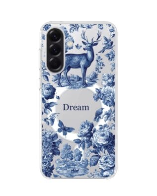 Etui do Samsung Galaxy A57 z MagSafe przeźroczyste, silikonowe Flexi, Mystic, Dream Deer