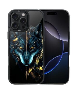 Etui do iPhone 16 Pro Max IBIZU DropGuard Matt z MagSafe, Wilki, Wilk Mocy