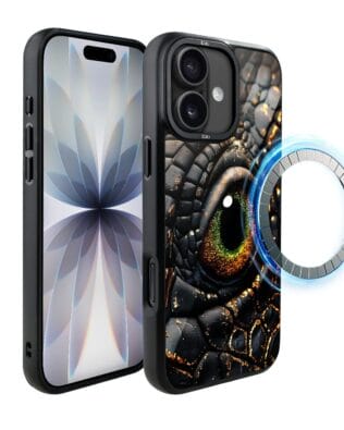 Etui do iPhone 17 IBIZU DropGuard Matt z MagSafe, Smoki, Amber Dragon