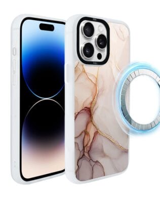 Etui do iPhone 14 Pro IBIZU DropGuard Matt z MagSafe, Ethereal Essence, Różany alabaster