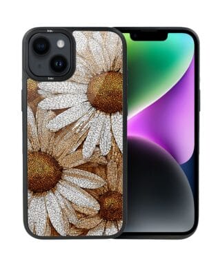 Etui do iPhone 14 Plus IBIZU DropGuard Matt z MagSafe, Modern Classics, Mozaika rumianków