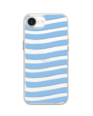 Etui do iPhone 17e przeźroczyste, silikonowe Flexi, fale morskie