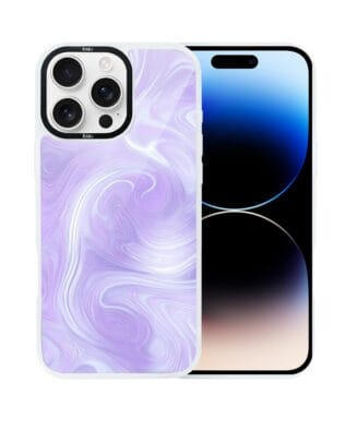 Etui do iPhone 14 Pro IBIZU DropGuard Matt z MagSafe, Ethereal Essence, Lawendowy wir