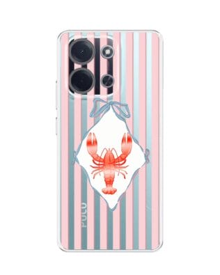 Etui do Xiaomi POCO C85 przeźroczyste, silikonowe Flexi, Summer Patterns, Homar