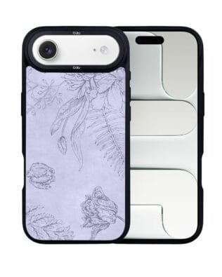 Etui do iPhone Air IBIZU DropGuard Matt z MagSafe, Relief Garden, Kwiatowa płaskorzeźba