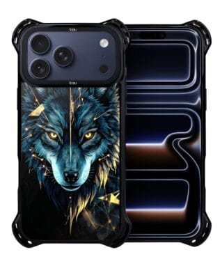 Etui do iPhone 17 Pro IBIZU DropGuard Ultra z MagSafe, Wilki, Wilk Mocy