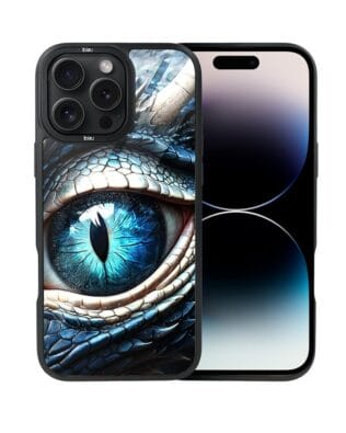 Etui do iPhone 14 Pro Max IBIZU DropGuard Matt z MagSafe, Smoki, Oko lodowego smoka