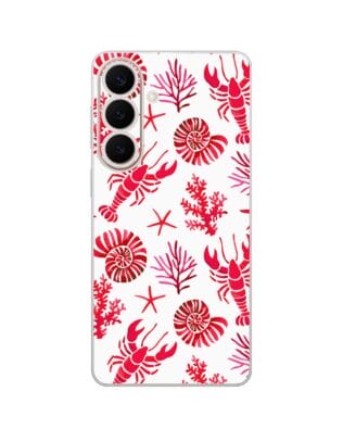 Etui do Samsung Galaxy S26 przeźroczyste, silikonowe Flexi, krab, muszle