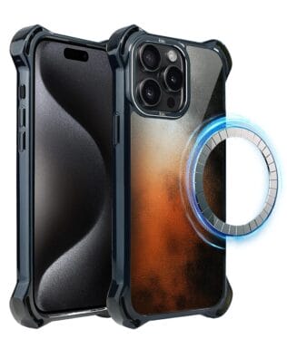 Etui do iPhone 15 Pro IBIZU DropGuard Ultra z MagSafe, Twilight Dreams, Ember