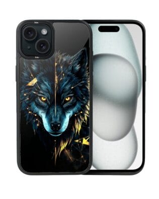 Etui do iPhone 15 Plus IBIZU DropGuard Matt z MagSafe, Wilki, Wilk Mocy