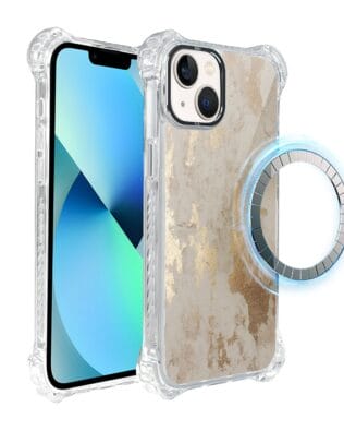 Etui do iPhone 13 IBIZU DropGuard Ultra z MagSafe, Ethereal Essence, Szampańskie złoto
