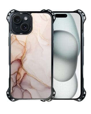 Etui do iPhone 15 IBIZU DropGuard Ultra z MagSafe, Ethereal Essence, Różany alabaster