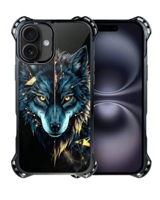 Etui do iPhone 16 Plus IBIZU DropGuard Ultra z MagSafe, Wilki, Wilk Mocy