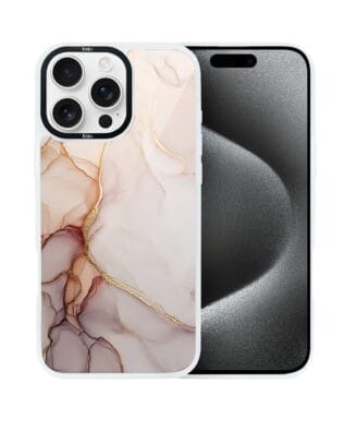 Etui do iPhone 15 Pro Max IBIZU DropGuard Matt z MagSafe, Ethereal Essence, Różany alabaster