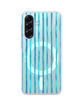 Etui do Samsung Galaxy A57 z MagSafe przeźroczyste, silikonowe Flexi, szept fal